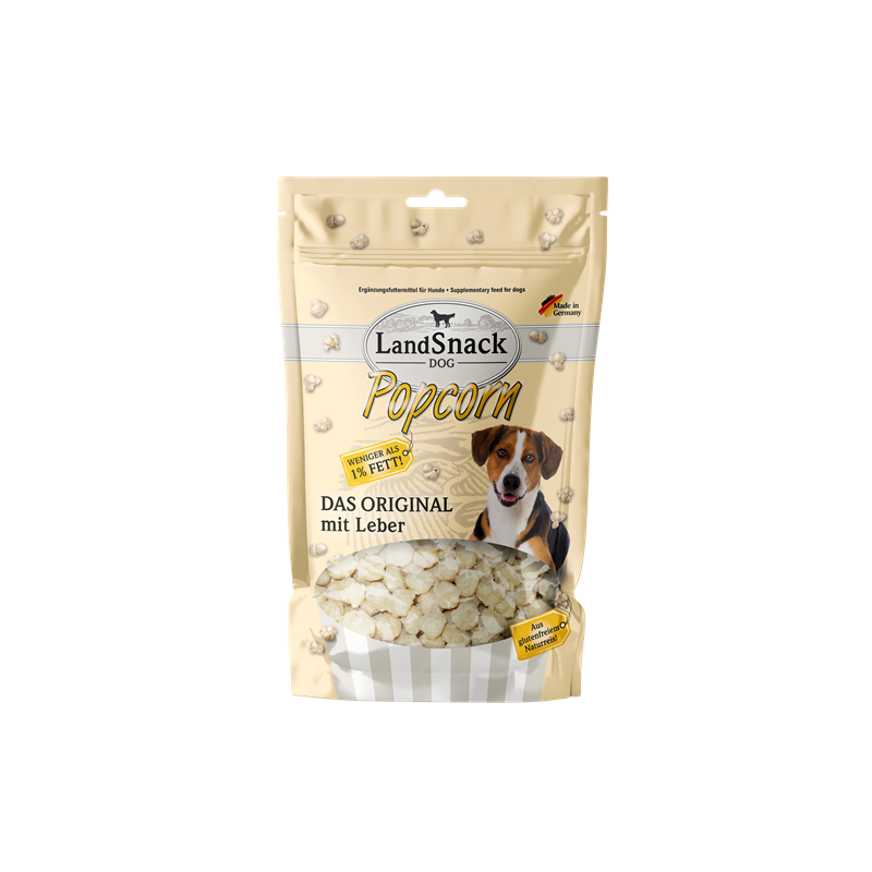 LandSnack für Hunde Popcorn mit Leber 100 g