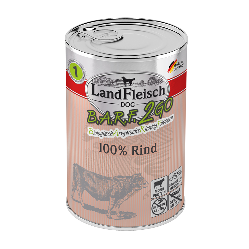 LandFleisch BARF2GO 100% vom Rind 400g