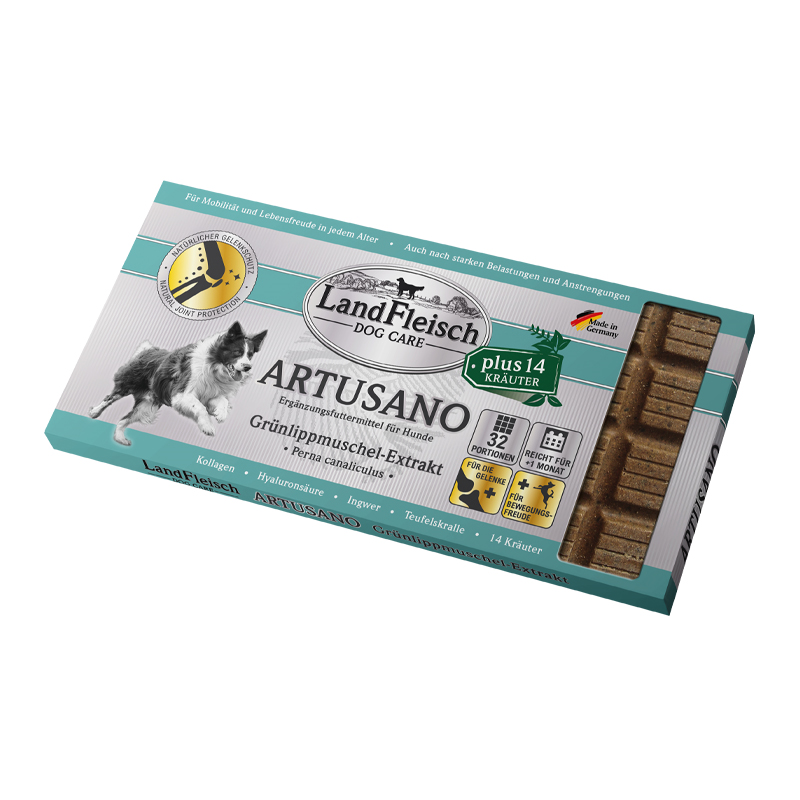 LandFleisch Dog Care Artusano 200g mit Grünlippmuschel-Extrakt