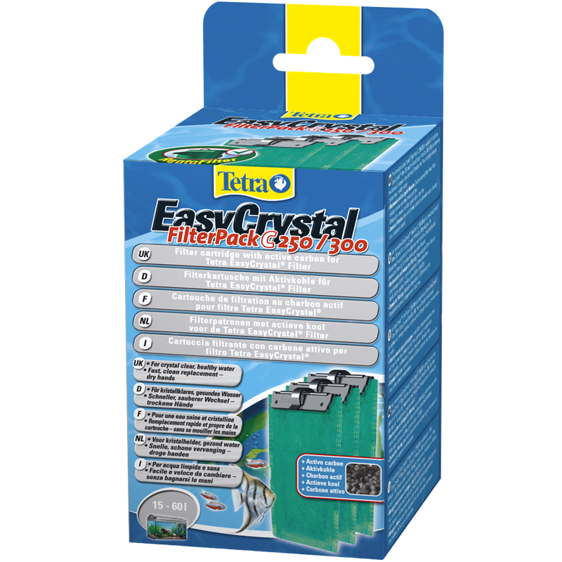 Tetra EasyCrystalFilterPack C250/300Akohle, 3 St.