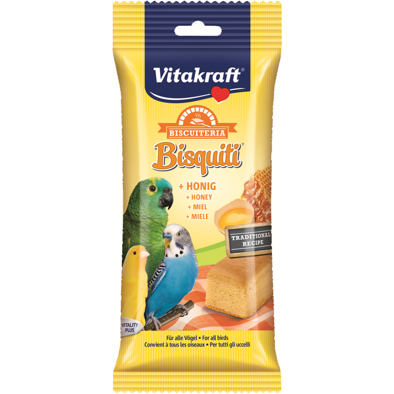 Vitakraft Bisquiti + Honig 4er-Pack 50 g