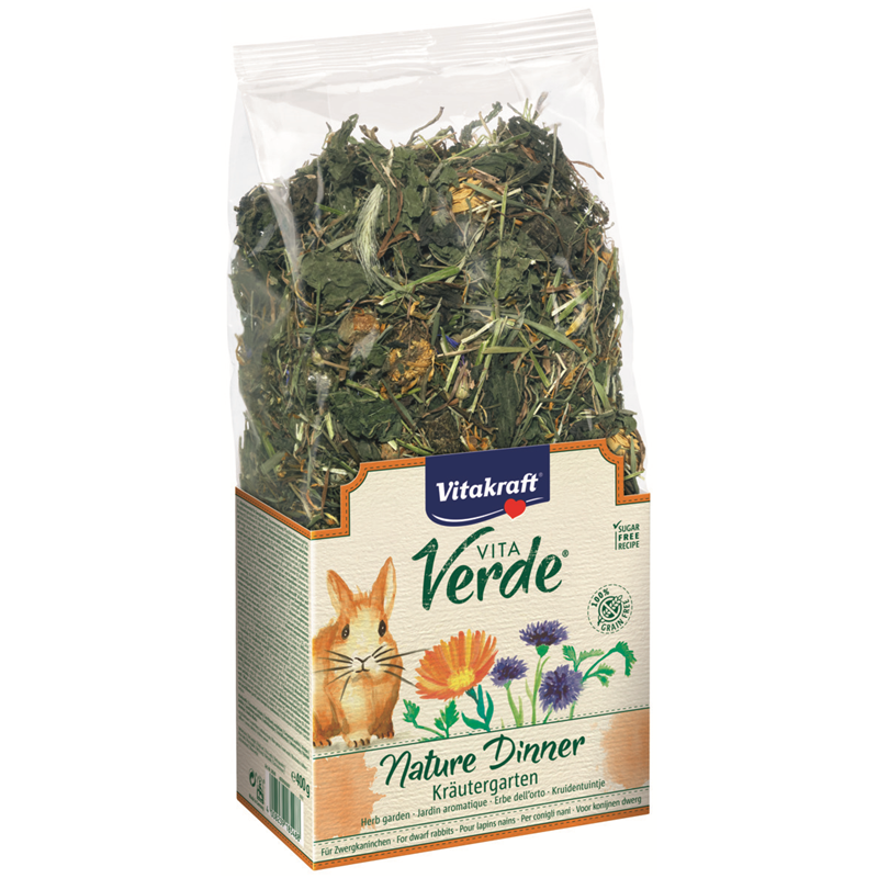 Vitakraft Nager Nature Dinner Kräutergarten 400 g Zwergkaninchen