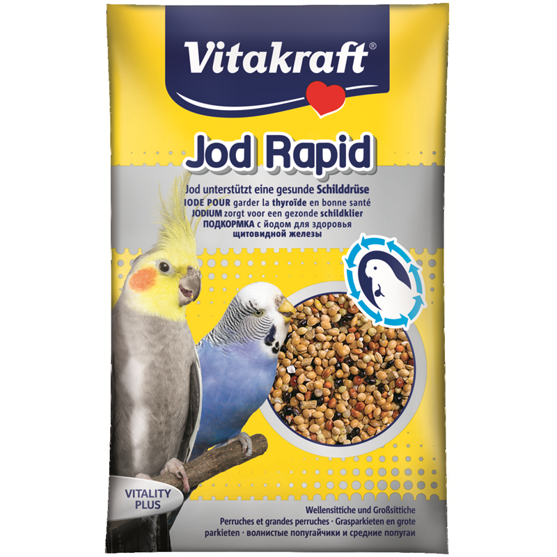 Vitakraft Jod Rapid Perlen für Sittiche und Großsittiche 20 g