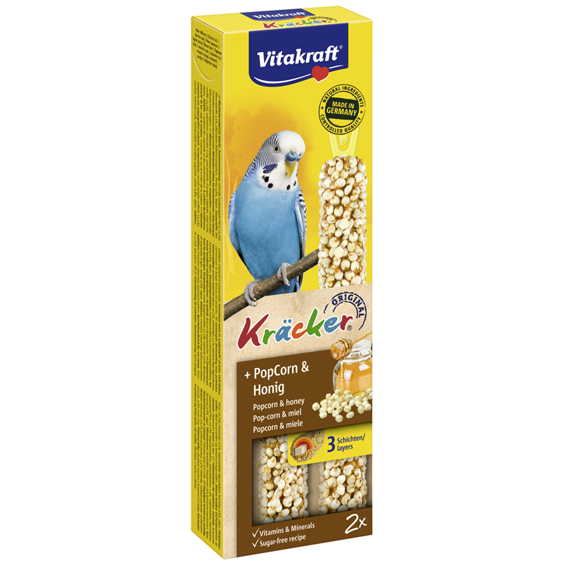 Vitakraft Kräcker PopCorn Honig für Sittiche 45 g