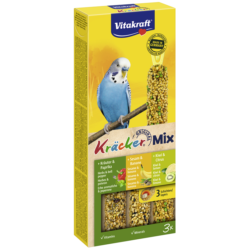 Vitakraft Kräcker Trio-Mix für Sittiche 90 g
