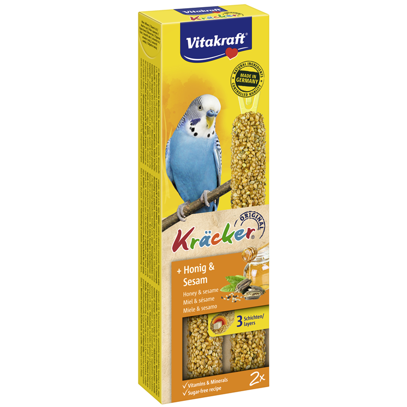 Vitakraft Kräcker Honig & Sesam für Sittiche 60 g
