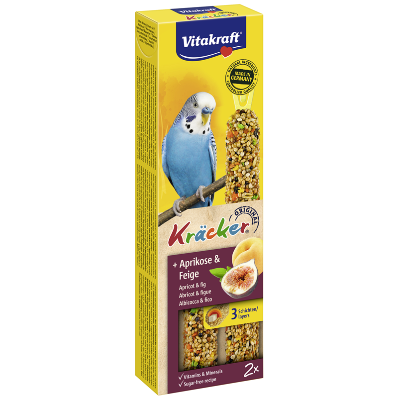 Vitakraft Kräcker Aprikose & Feige für Sittiche 60 g