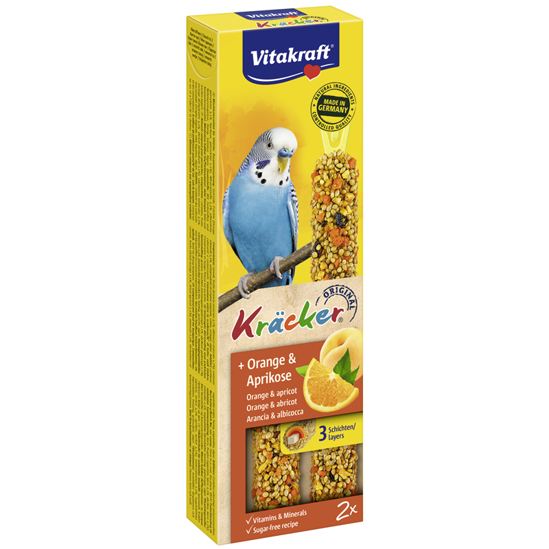 Vitakraft Kräcker Orange & Aprikose für Sittiche 60 g
