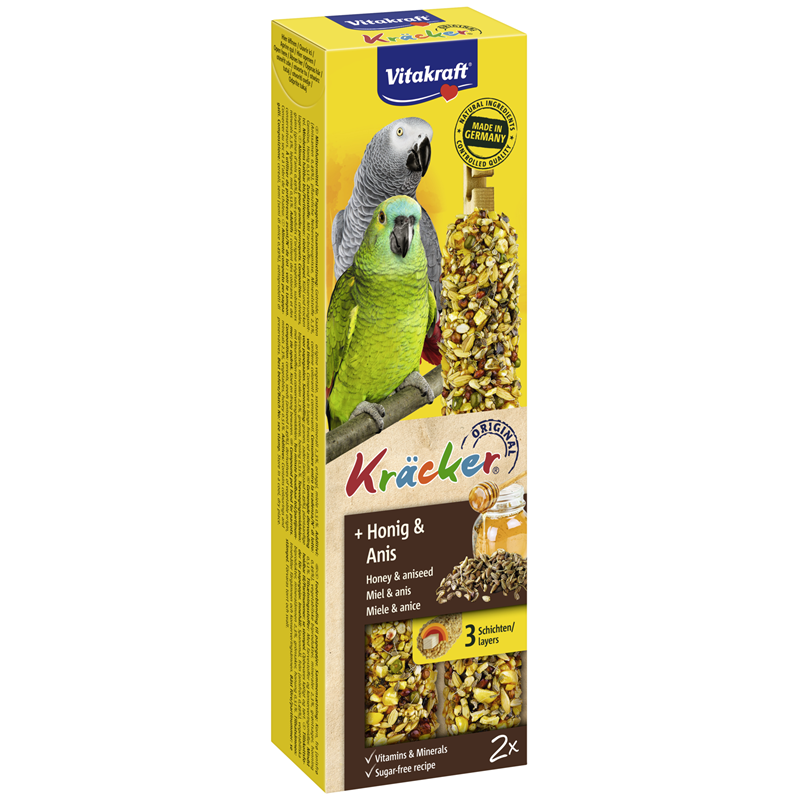 Vitakraft Kräcker Honig & Anis für Papageien 180 g