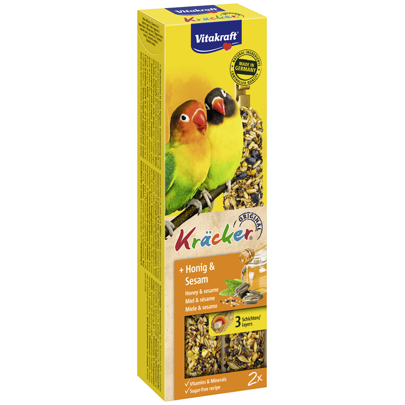 Vitakraft Kräcker Honig & Sesam für Agaporniden 180 g
