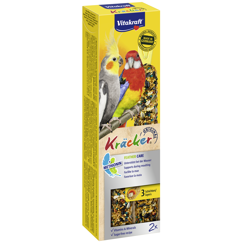 Vitakraft Kräcker Feather Care für Großsittiche 180 g