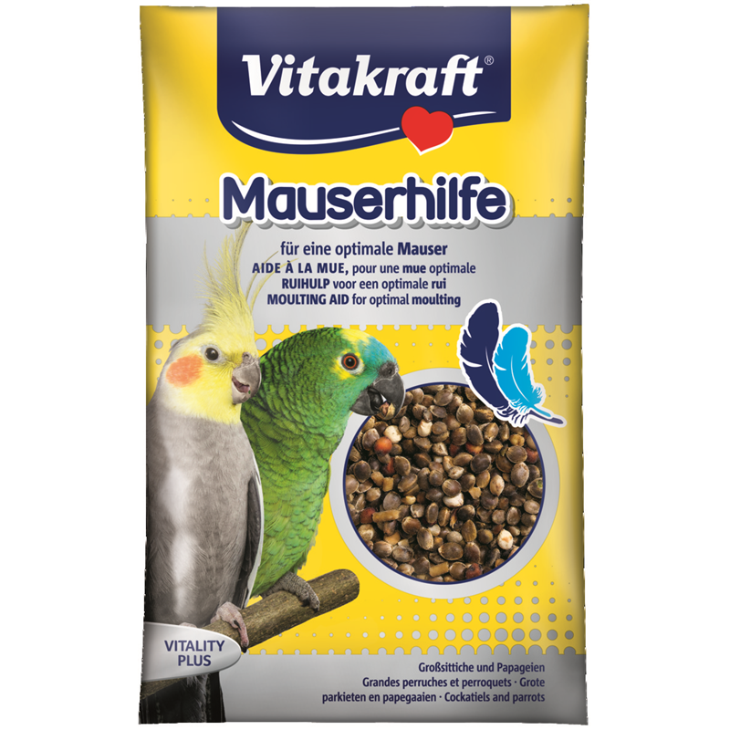 Vitakraft Mauserhilfe für Großsittiche und Papageien 25 g