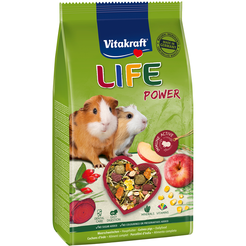 Vitakraft Futter Life Power für Meerschweinchen 600 g