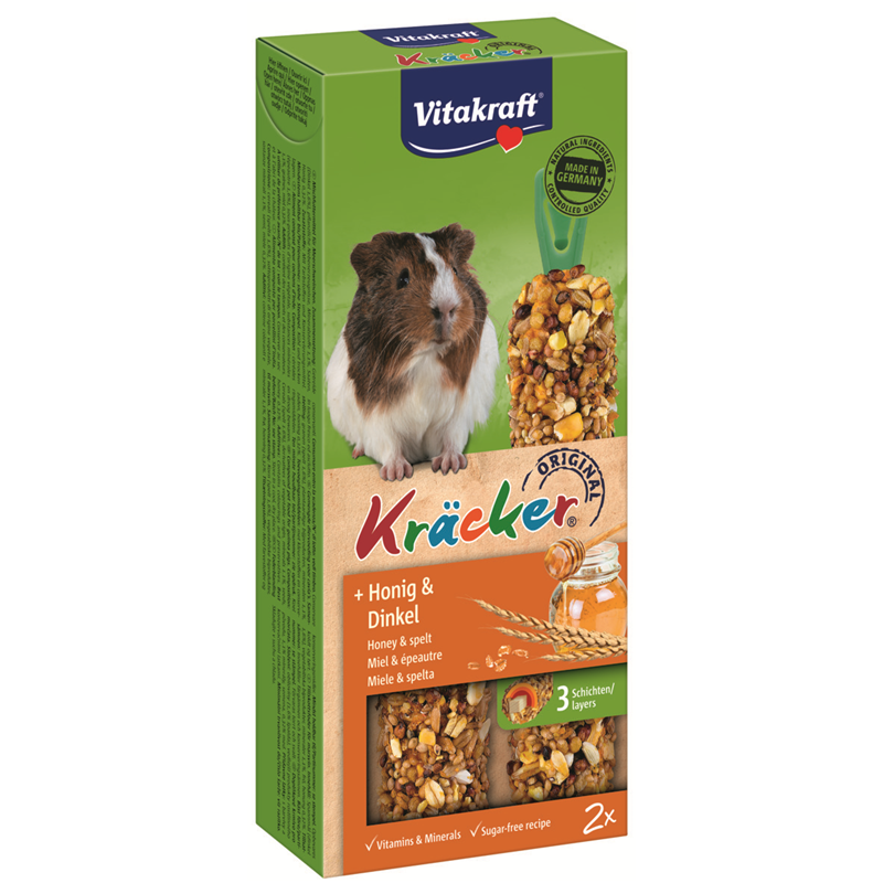 Vitakraft Kräcker Honig & Dinkel für Meerschweinchen 112 g