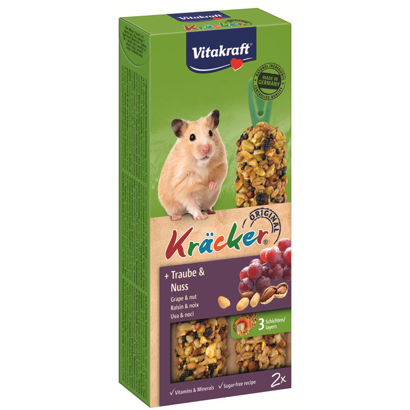 Vitakraft Kräcker Traube & Nuss für Hamster 112 g