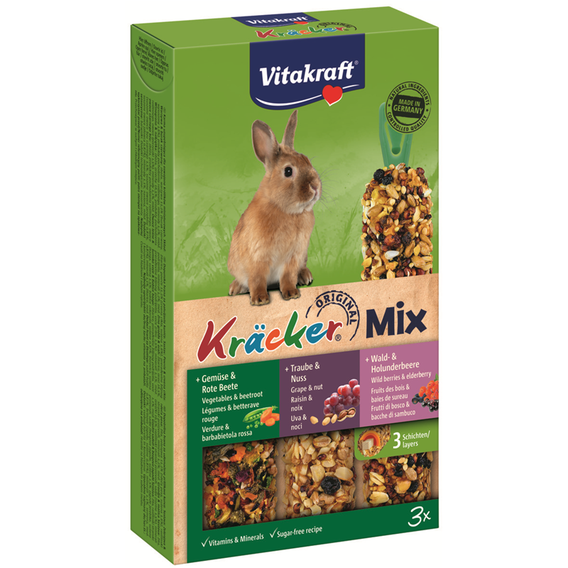 Vitakraft Kräcker Trio-Mix für Zwergkaninchen 168 g