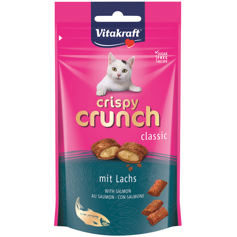 Vitakraft Cat Snack Crispy Crunch Lachs 60 g