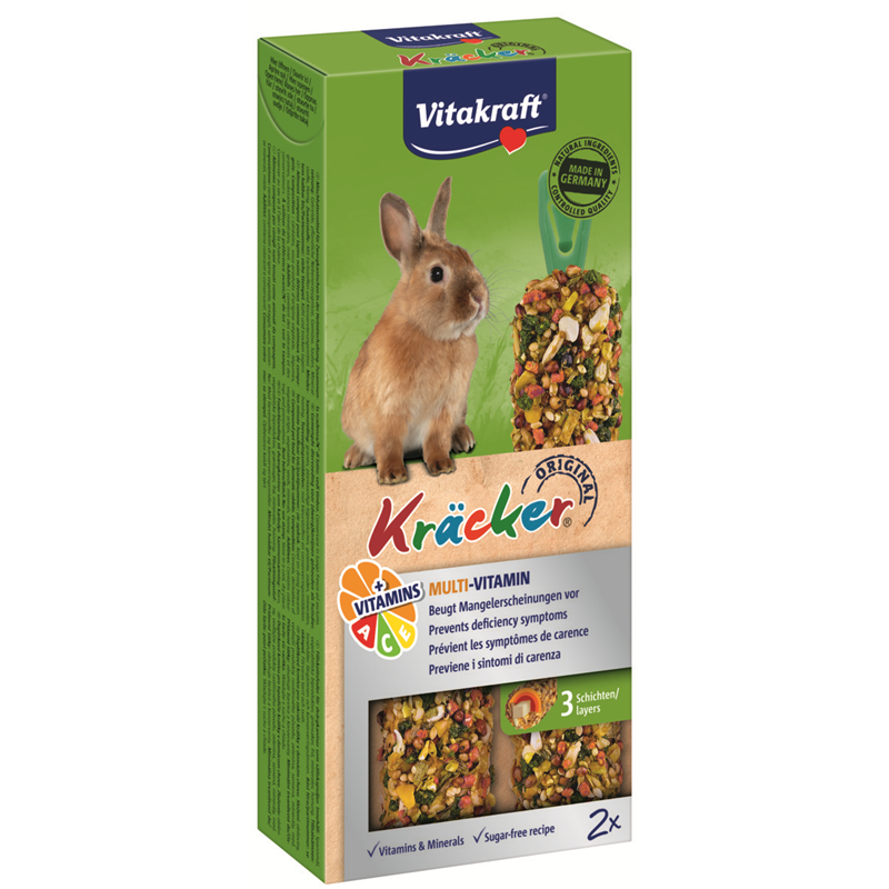 Vitakraft Kräcker Multi Vitamin für Zwergkaninchen 2er/112 g