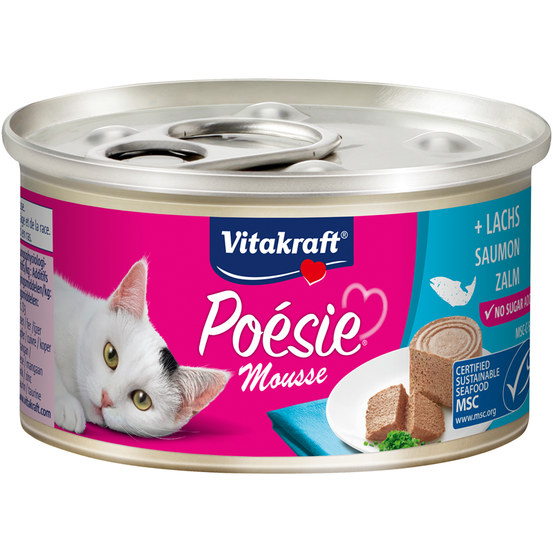 Vitakraft Poésie Mousse + Lachs 85 g Dose