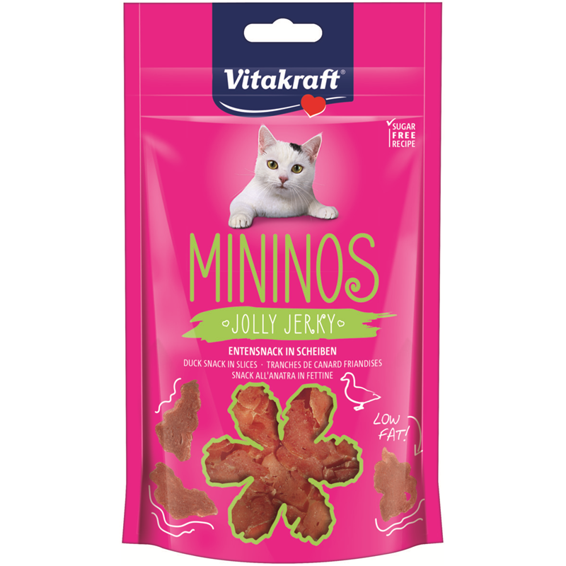 Vitakraft Mininos Jolly Jerky Entensnack in Scheiben 40 g