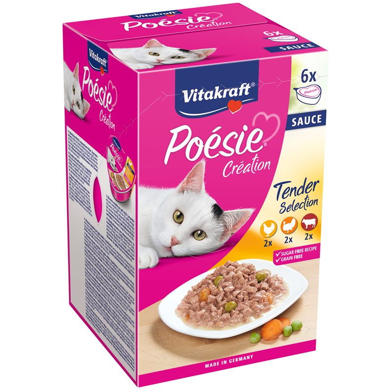 Vitakraft Poésie Sauce Multipack 6 x 85 g Schale