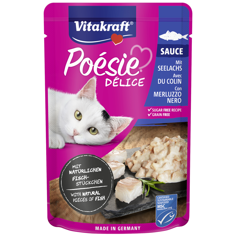 Vitakraft Poésie Délice m. Seelachs in Sauce 85 g PB