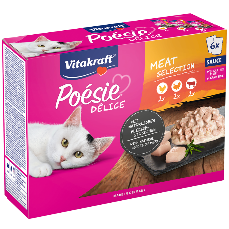 Vitakraft Poésie Délice Sauce Meat Multip. 6x85 g PB
