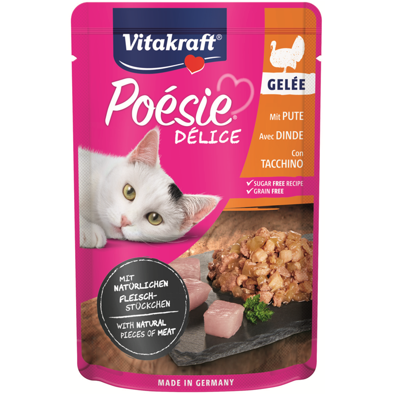 Vitakraft Poésie Délice mit Pute in Gelée 85 g PB