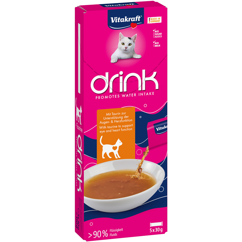 Vitakraft Drink Huhn-Geschmack+Taurin 5x30 g