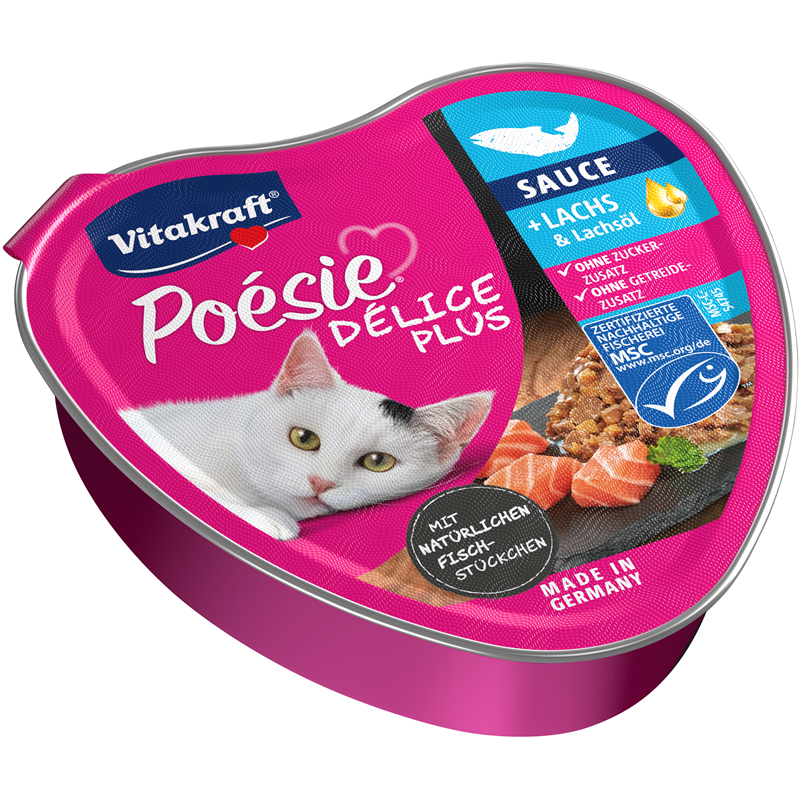Vitakraft Poésie Délice + Lachs 85 g Schale