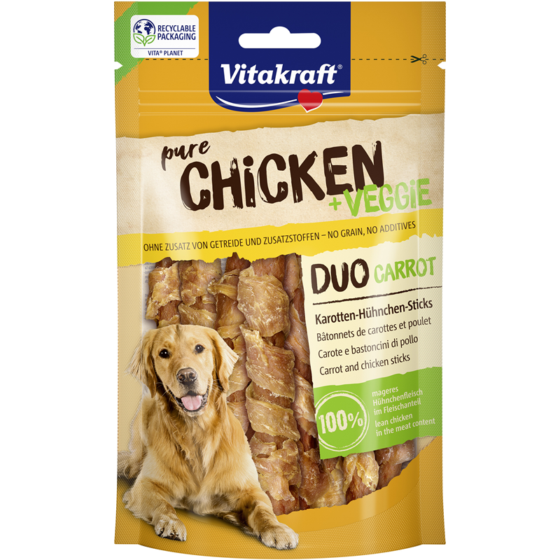 Vitakraft® CHICKEN Veggie Karotte-Hühnchenstick 80 g