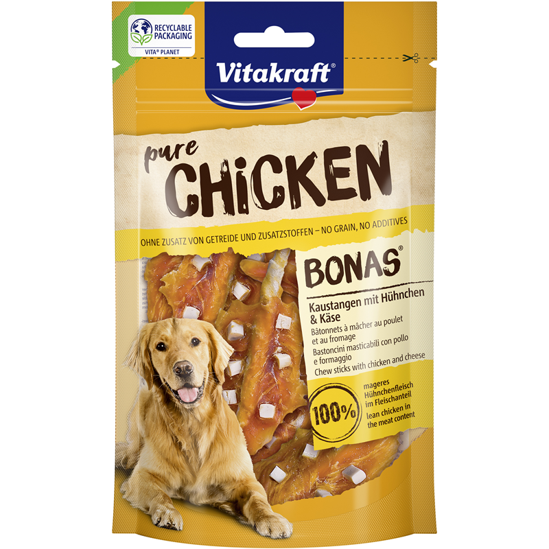 Vitakraft® CHICKEN Bonas® Kaustange Huhn & Käse 80 g