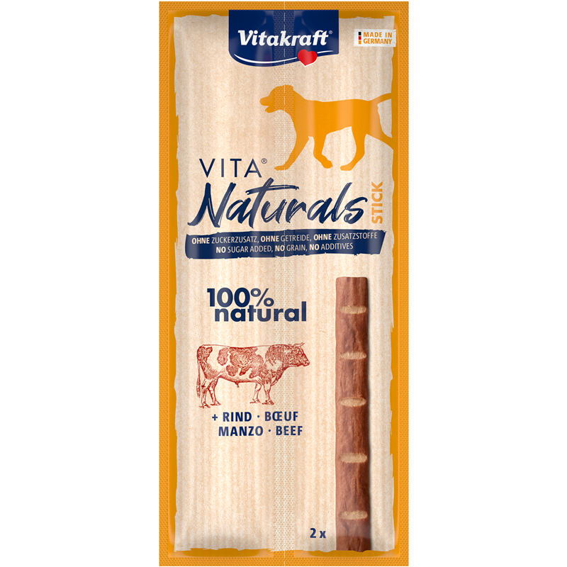 Vitakraft Vita Naturals, Stick, Rind, 2 Stück/22 g