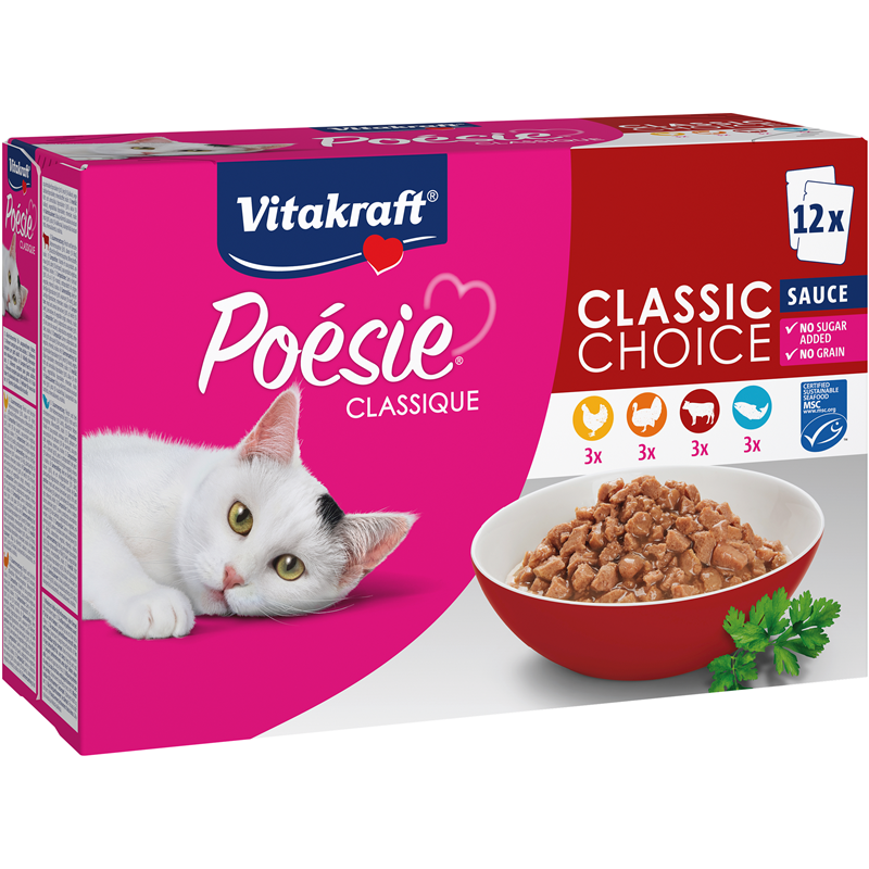 Vitakraft Poésie® Classique Sauce MSC 12 x 85g