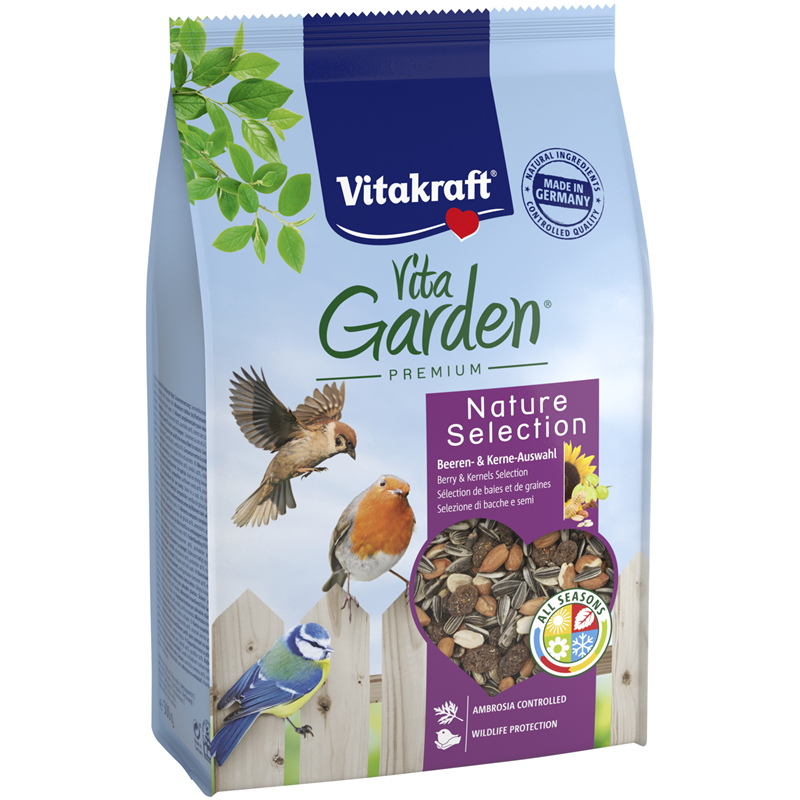 Vitakraft VitaGarden Beeren & Kerne Auswahl 500 g für Wildvögel