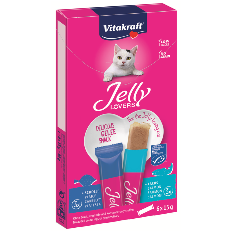 Vitakraft Jelly Lovers MP Lachs/Scholle MSC 6 x 15 g