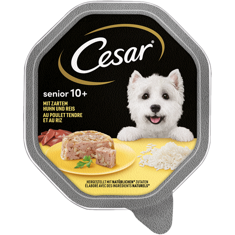 Cesar Schale Senior 10+ mit Huhn und Reis 150 g