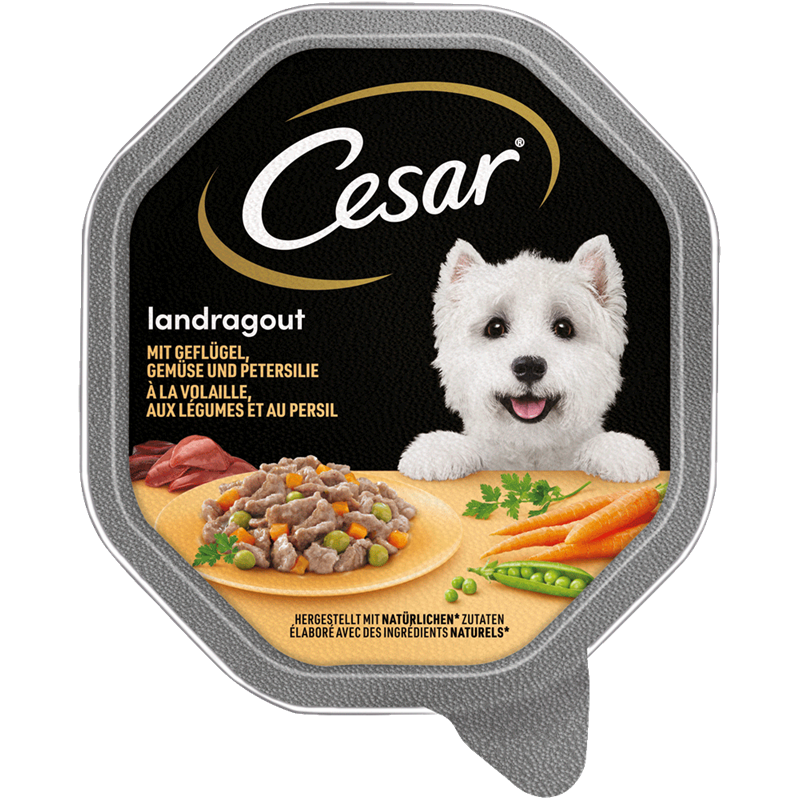 Cesar Schale Landragout mit Geflügel und Gemüse 150 g