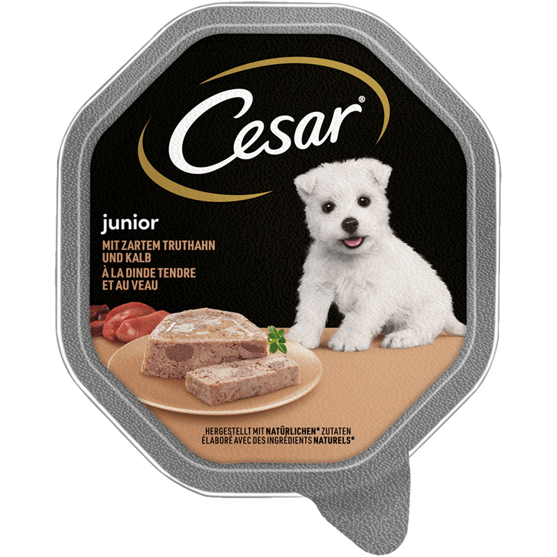 Cesar Schale Junior mit Truthahn und Kalb 150 g