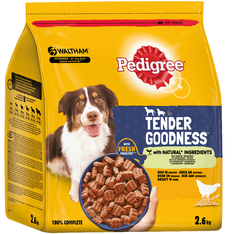 Pedigree Trocken Tender Goodness Geflügel 2,6kg