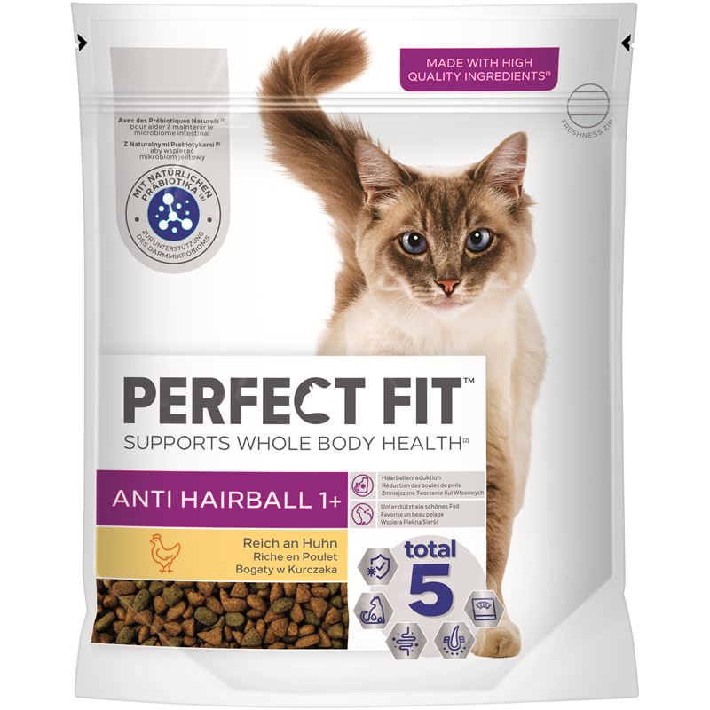 Perfect Fit Cat Anti Hairball mit Huhn 750g