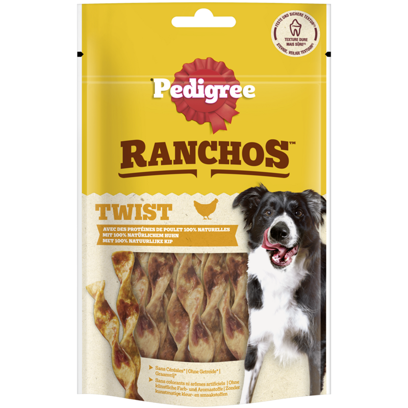 Pedigree RANCHOS Twist mit Huhn 60g