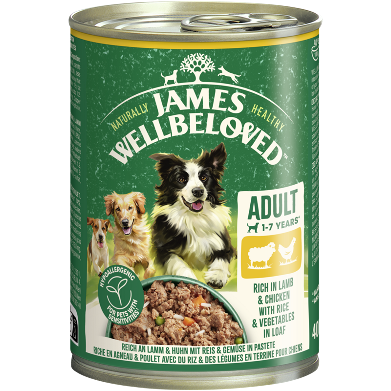 James Wellbeloved Hund Dose Lamm & Huhn Pastete 400 g