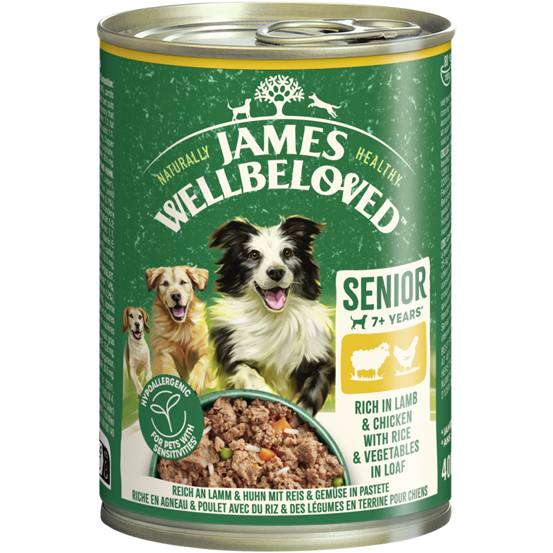 James Wellbeloved Hund Dose Senior Lamm & Huhn Pastete 400 g
