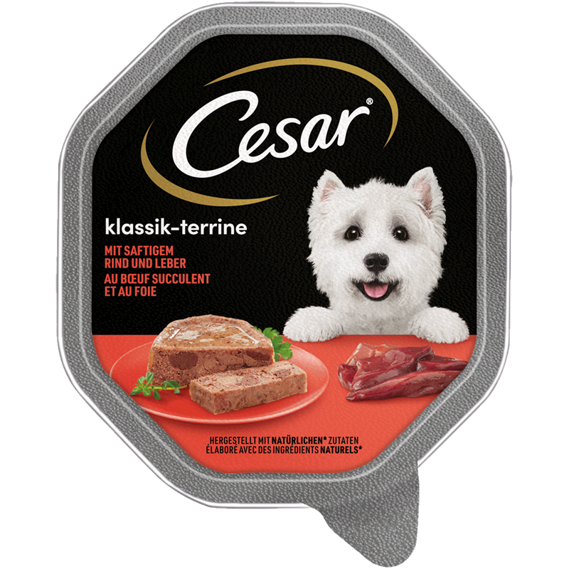 Cesar Schale Klassik-Terrine mit Rind und Leber 150 g