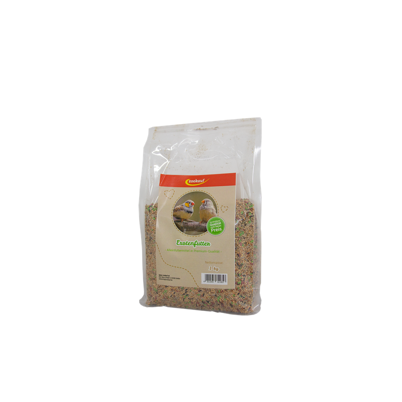 zookauf Vogel Futter Premium für Exoten 1 kg