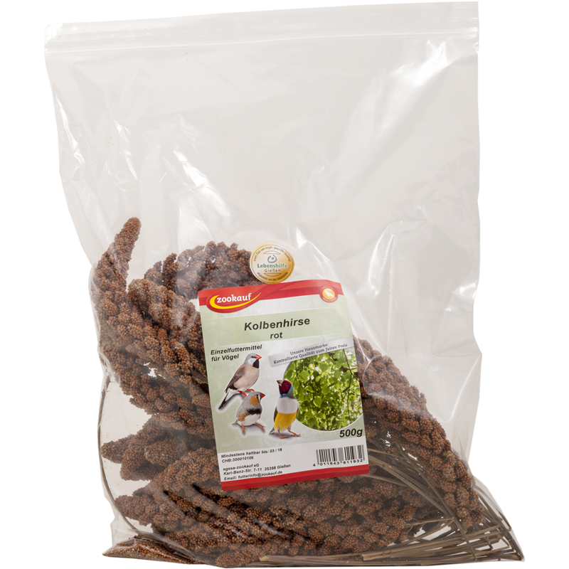 zookauf Vogel Snack Kolbenhirse französisch rot 500 g