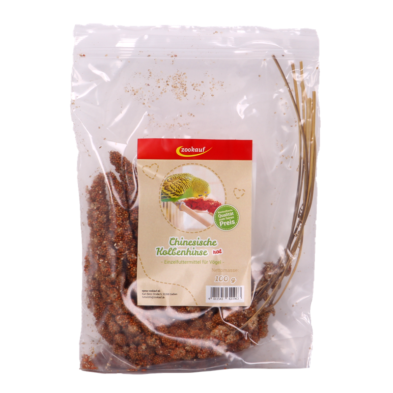 zookauf Vogel Snack Kolbenhirse rot 100 g chinesisch