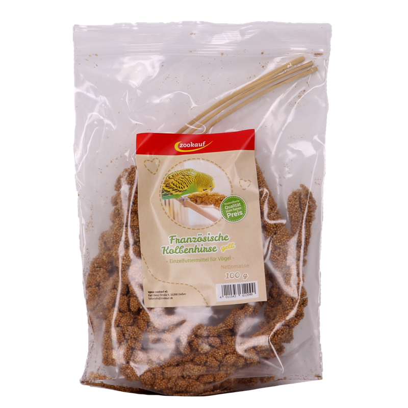 zookauf Vogel Snack Kolbenhirse gelb 100 g französisch