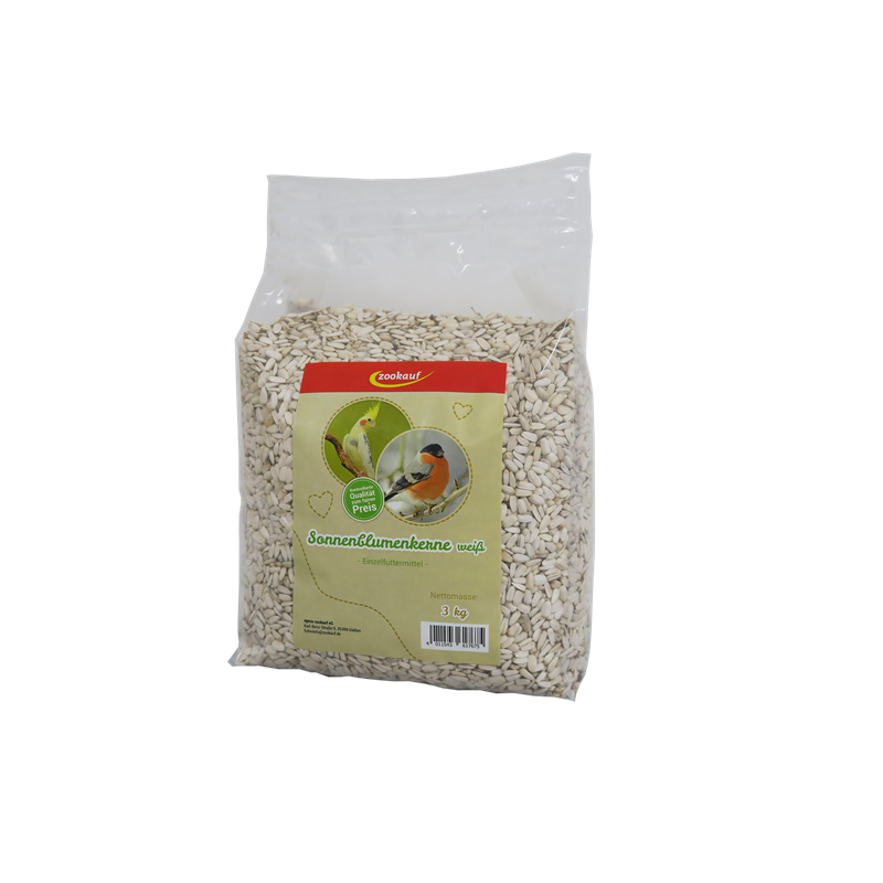 zookauf Sonnenblumenkerne weiß 3 kg